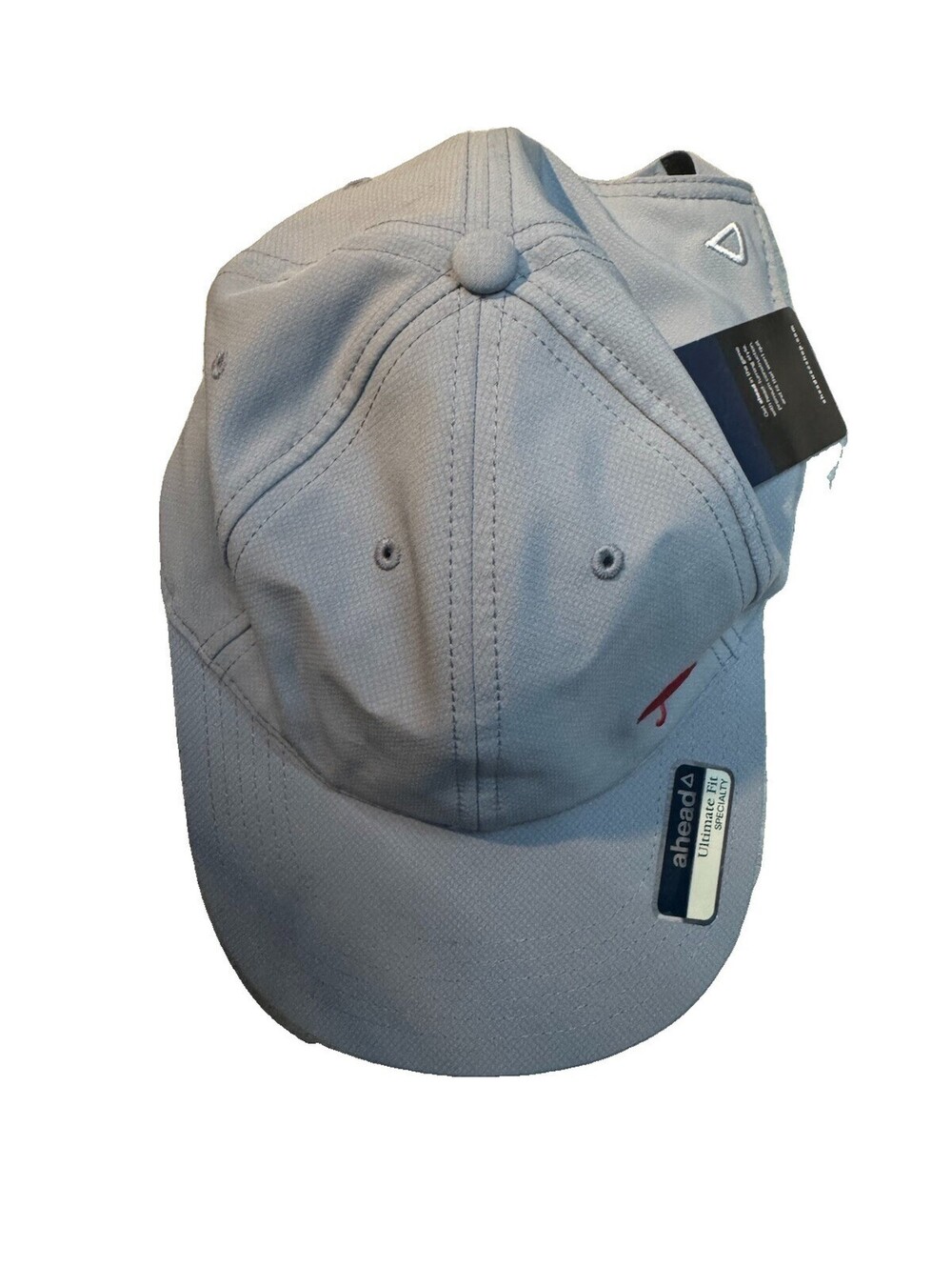 (A2) AHEAD Travelers Golf Hat Cap Gray Red Umbrella Logo Ultimate Fit Adjustable